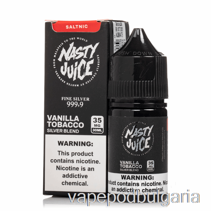 Vape Течности сребърна смес - гадна сол - 30ml 35mg